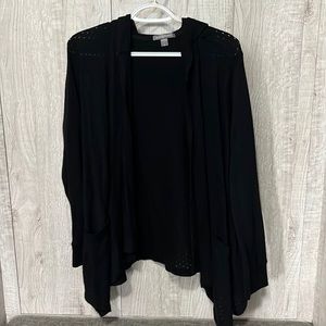 Black cardigan